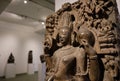 Stone statue of Hindu deity in the National Museum of India in New Delhi