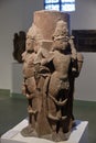 Stone statue of Hindu god Brahma in the National Museum of India in New Delhi