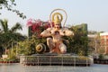 Stone Statue of hindu god Hanuman Royalty Free Stock Photo