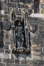 Stone statue John O`Gaunt Gateway Lancaster Royalty Free Stock Photo