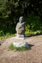 A stone statue in Little Mountain Park at Burlington Washington during Summer Royalty Free Stock Photo