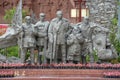 Stone statue. Mao zedong and the long march of the red army,China. Royalty Free Stock Photo