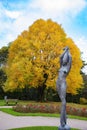 View of  Stone statue in Mirabell Garden in Salzburg, Austria Royalty Free Stock Photo