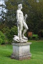 Stone Statue, Mottisfont Abbey, Hampshire, England. Royalty Free Stock Photo