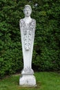 Stone Statue, Mottisfont Abbey, Hampshire, England. Royalty Free Stock Photo