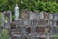 Stone statue of Ojizou san and hundreds of small tombs, Japan