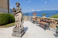 Stone statue in the park of Villa del Balbianello, Lenno, Lombardia, Italy Royalty Free Stock Photo