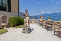 Stone statue in the park of Villa del Balbianello, Lenno, Lombardia, Italy Royalty Free Stock Photo