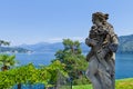 Stone statue in the park of Villa del Balbianello, Lenno, Lombardia, Italy Royalty Free Stock Photo