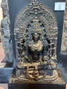 Stone statue, Saraswati.