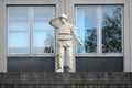 Stone statue of unknown lifeboatman Royalty Free Stock Photo