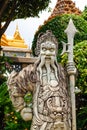 Stone Statue in Wat Phra Kaew temple, Bangkok, Thailand Royalty Free Stock Photo