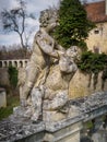 Stone statues in front of Schloss Greillenstein in Lower Austria