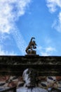 Stone statues in the garden in Lisbon