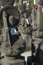 Stone statues of Jizo in Tokyo, Japan