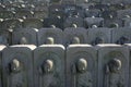 Stone statues of Jizo in Tokyo, Japan