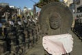 Stone statues of Jizo in Tokyo, Japan