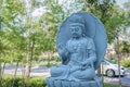 Stone staues of Guanyin goddress in foguangshan thaihua temple thailand.