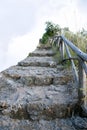 Stone steps against the sky.