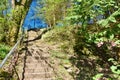 Stone steps in the countryside. Royalty Free Stock Photo