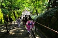 Stone steps of Kiyomizu Temple in Kyoto Japan