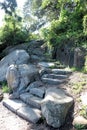 Stone Steps leading up a Hill Royalty Free Stock Photo