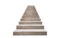Stone steps leading upwards isolated on white background Royalty Free Stock Photo
