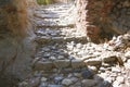 Stone steps in the old Turkish city in the ancient fortress Royalty Free Stock Photo