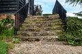 Stone steps outside Layer Marney Tower Royalty Free Stock Photo