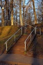 Stone steps in the park
