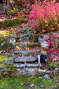 Stone Steps and Red Leaves