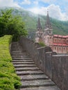 Basilica of Santa Maria la Real de Covadonga in Asturias North S Royalty Free Stock Photo