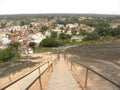 Stone steps to go down Vindhyagiri Hill at Shravanabelagola Royalty Free Stock Photo