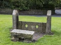 Stone stocks at Rivington in Lancashire, England.