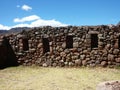 Stone Structure in The Sacsayhuaman Inca Archaeological Park in Cusco, Peru