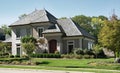 Stone & Stucco House with Slate Roof Royalty Free Stock Photo