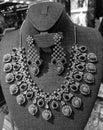 Stone studded necklace set,decore jewelry set for women