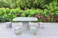 Stone Table and Benches