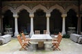 Stone table at Stavropoleos monastery