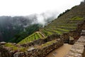 Stone Terrace Machu Pichu Royalty Free Stock Photo