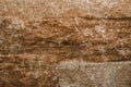 Brown stone with cracks on the surface