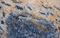 Stone texture macro background. Geology, nature pattern Royalty Free Stock Photo