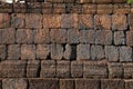 Stone texture, old historical laterite wall. Royalty Free Stock Photo