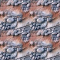 Stone texture of wall seamless pattern design. Surface rock background. Cement concrete backdrop. Royalty Free Stock Photo