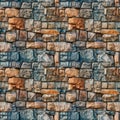 Stone texture of wall seamless pattern design. Surface rock background. Cement concrete backdrop. Royalty Free Stock Photo