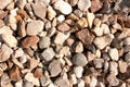 Stone texture, white light rock surface, pebbl pattern, small gravel backdrop, abstract background, wallpaper