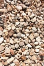 Stone texture, white light rock surface, pebble pattern, small gravel backdrop, abstract background, wallpaper Royalty Free Stock Photo