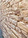 Stone textured wall perspective