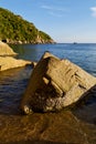 Stone thailand kho tao bay abstract of Royalty Free Stock Photo