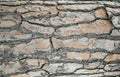 Stone tile brick wall texture background. Royalty Free Stock Photo